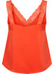 FLASH - Top with v-neck and lace edge, Orange.com, Packshot image number 1