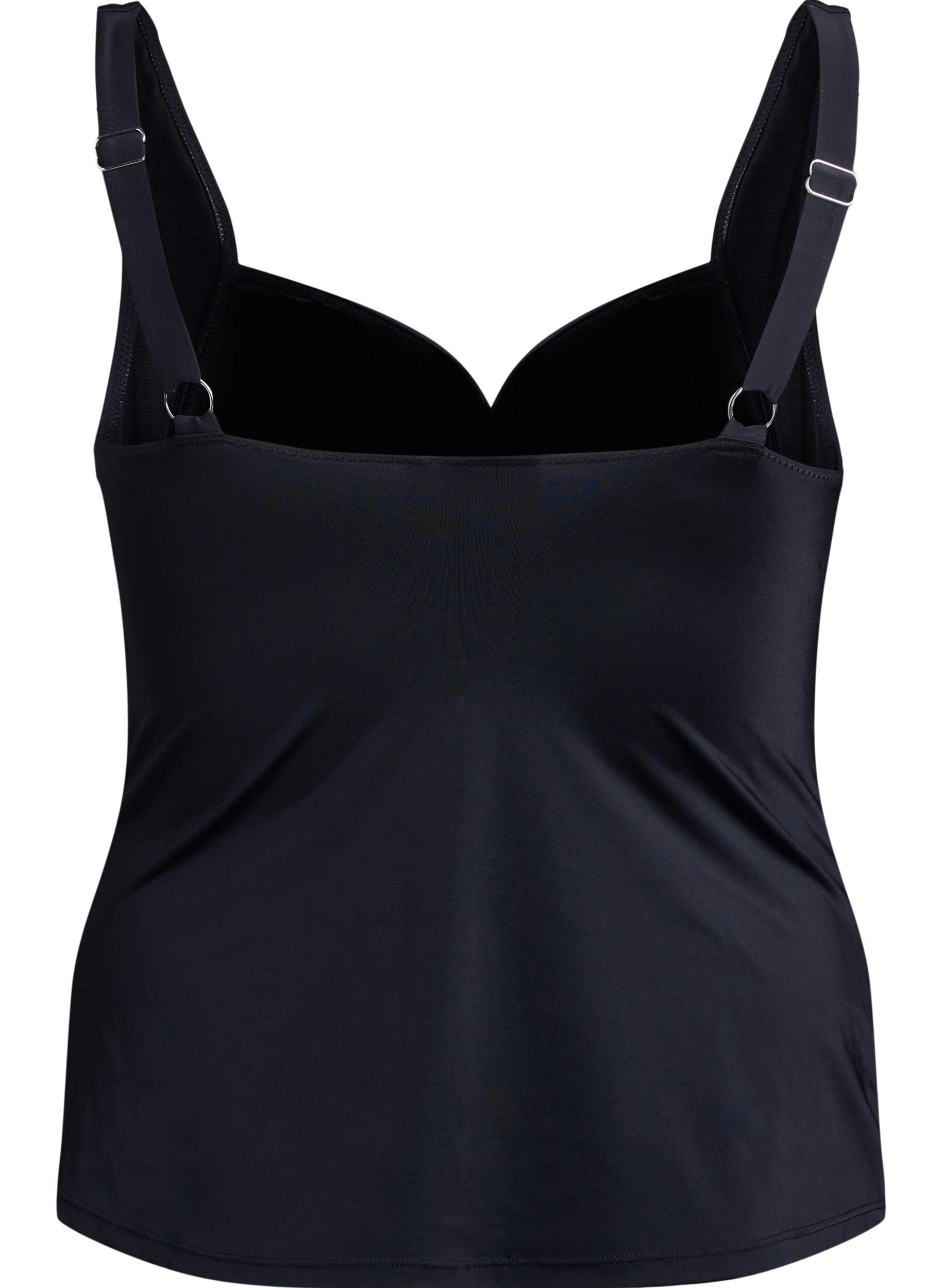Zizzifashion Tankini with drapes, Black, Packshot image number 1