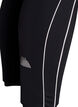 7/8-length training tights with sporty contrast piping, Black, Packshot image number 3