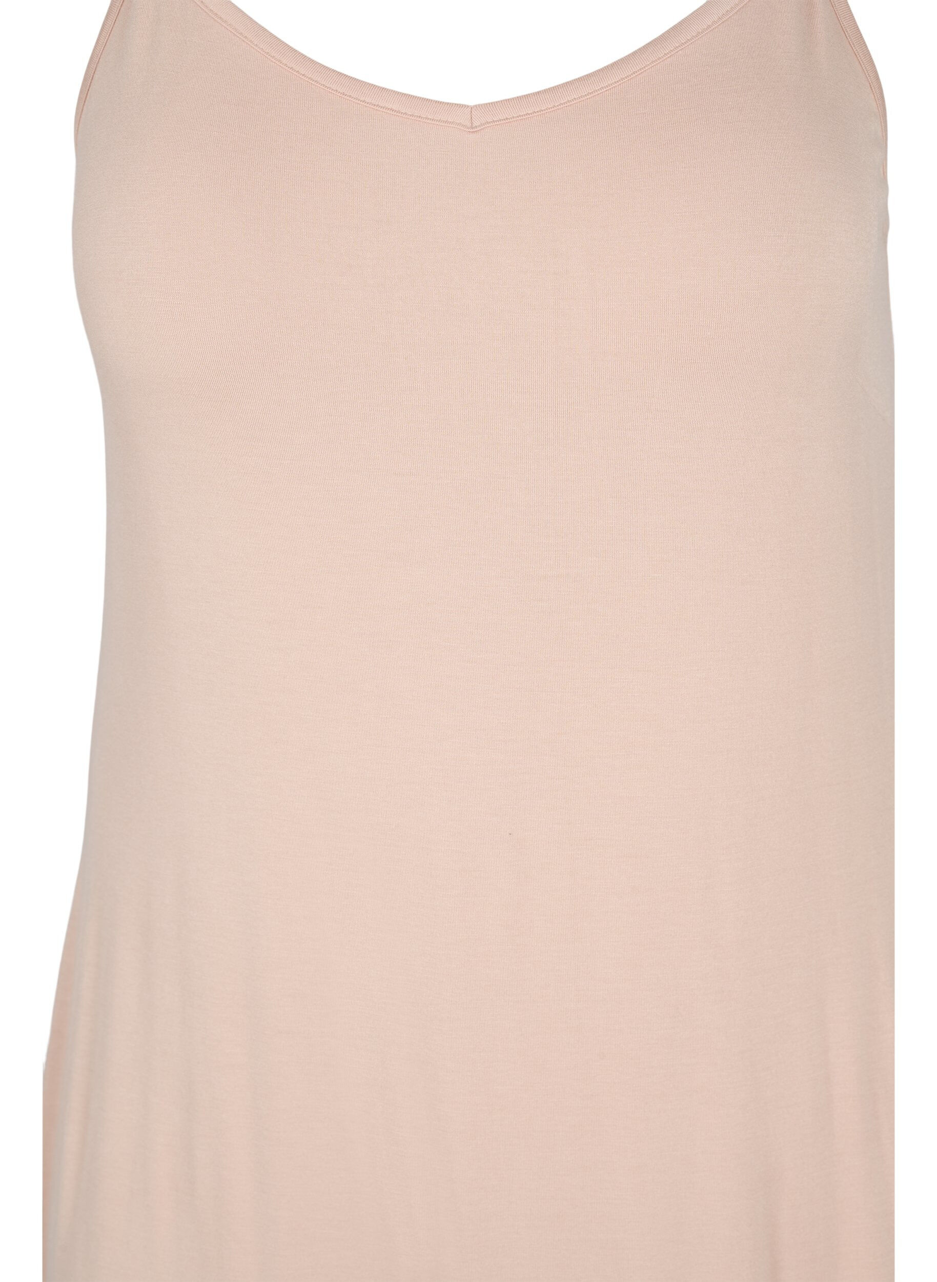 ZizzifashionPlain-coloured slip dress in viscose, Vanilla, Packshot image number 2