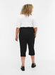 	 Tight-fitting high-waisted capri trousers, Black, Model image number 1