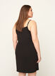 Long basic top, Black, Model image number 1