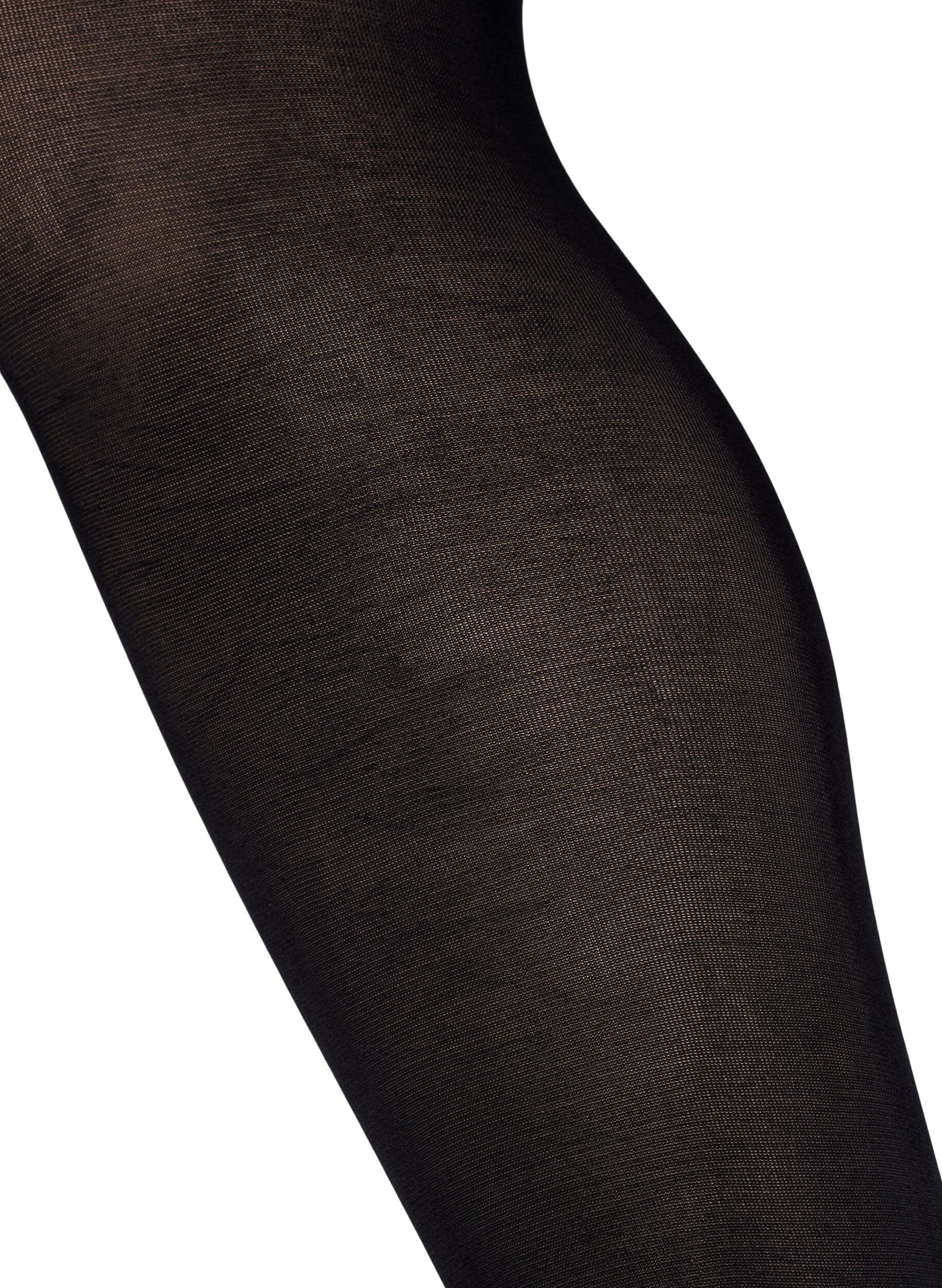 Zizzifashion 2-pack tights in 100 denier, Black, Packshot image number 3
