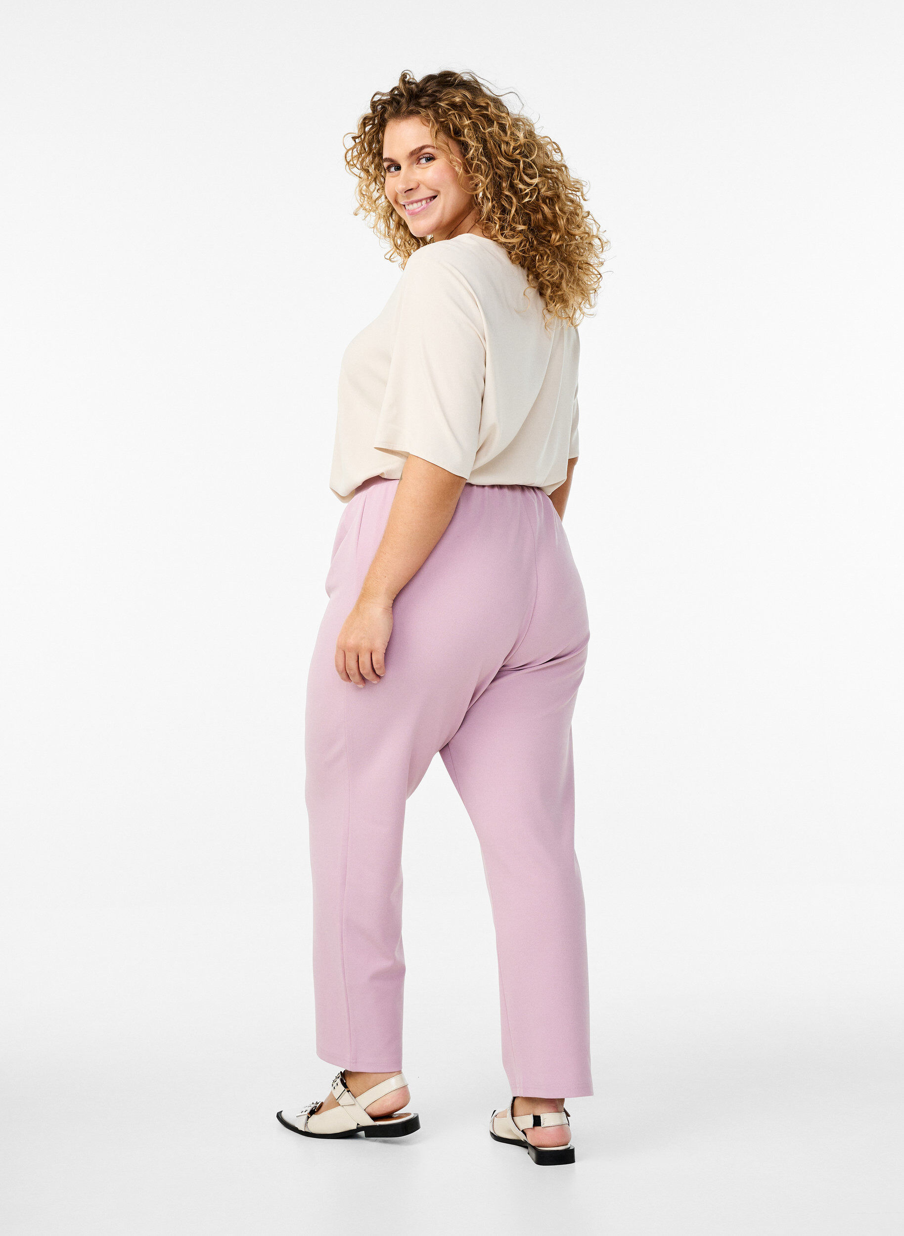 ZizzifashionStraight fit trousers, Red, Model image number 1