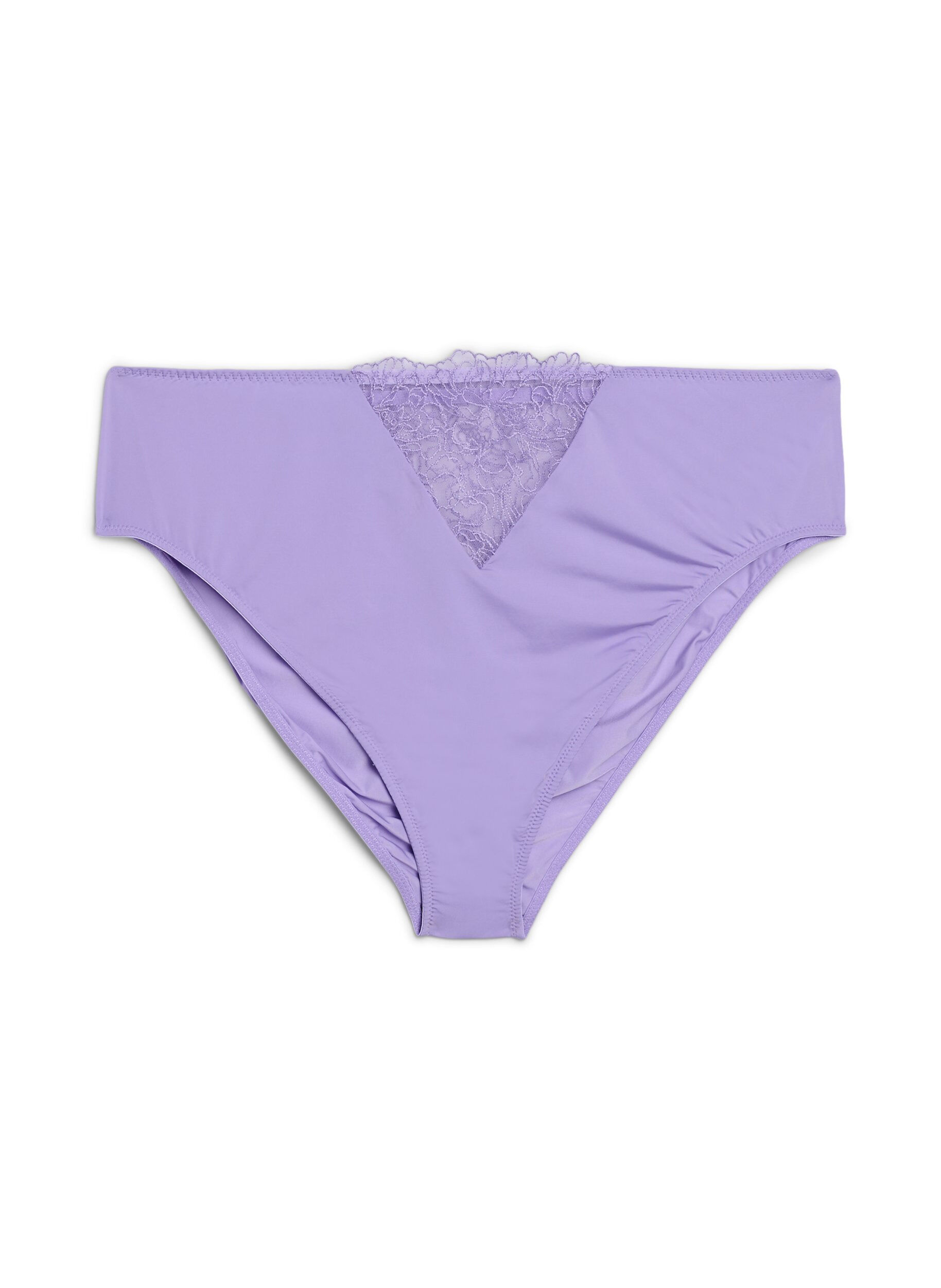 Tai panties in microfibre with lace details