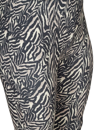 Long leggings with zebra print, Black Zebra AOP, Packshot image number 2