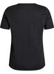 T-shirt with motif, Black, Packshot image number 1