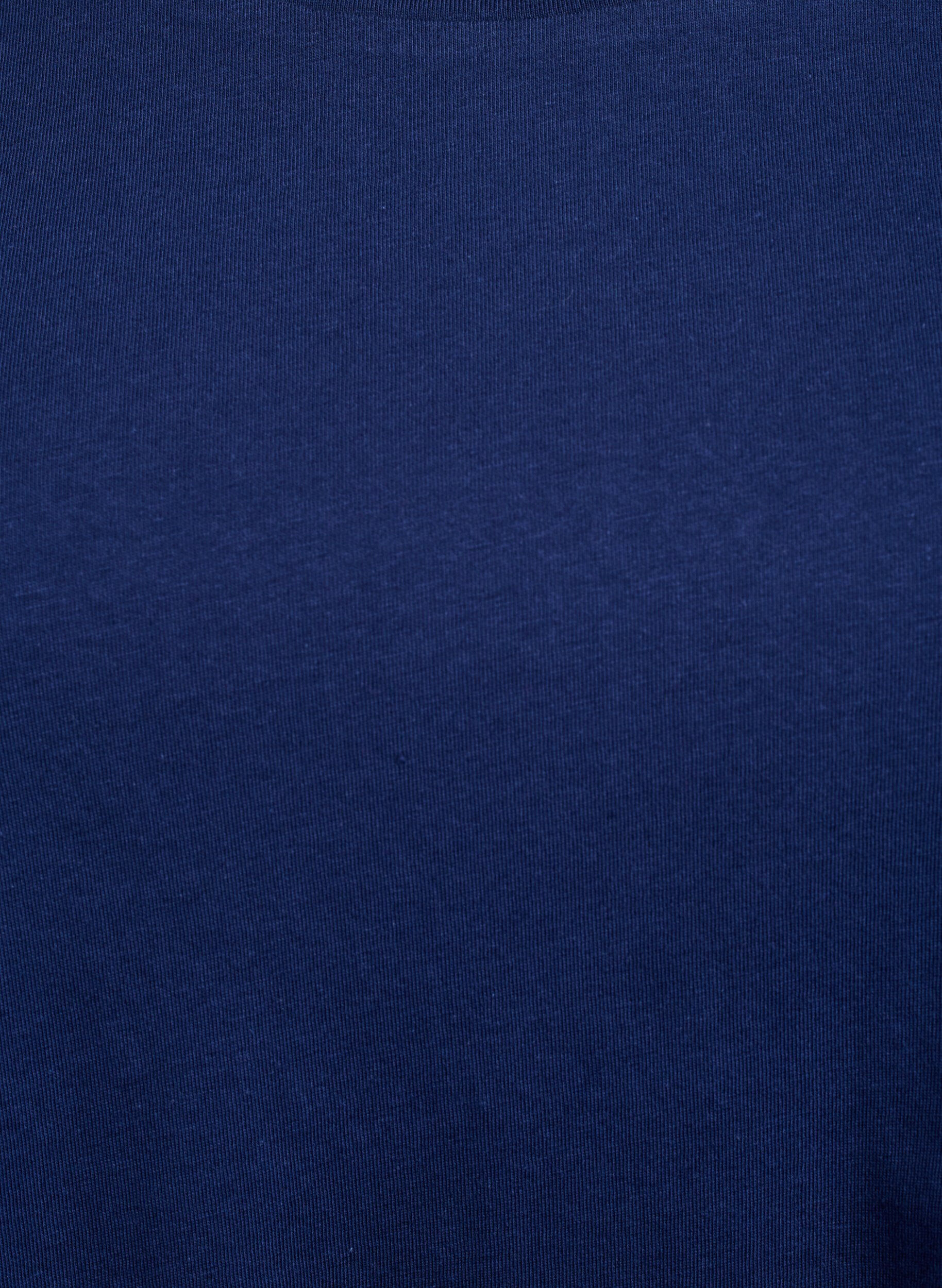 Zizzifashion T-shirt with a round neck and A-line shape, Blue, Packshot image number 2