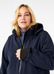 Softshell jacket with detachable hood, Blue, Model image number 3