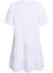 Short A-line dress in cotton muslin, White, Packshot image number 1