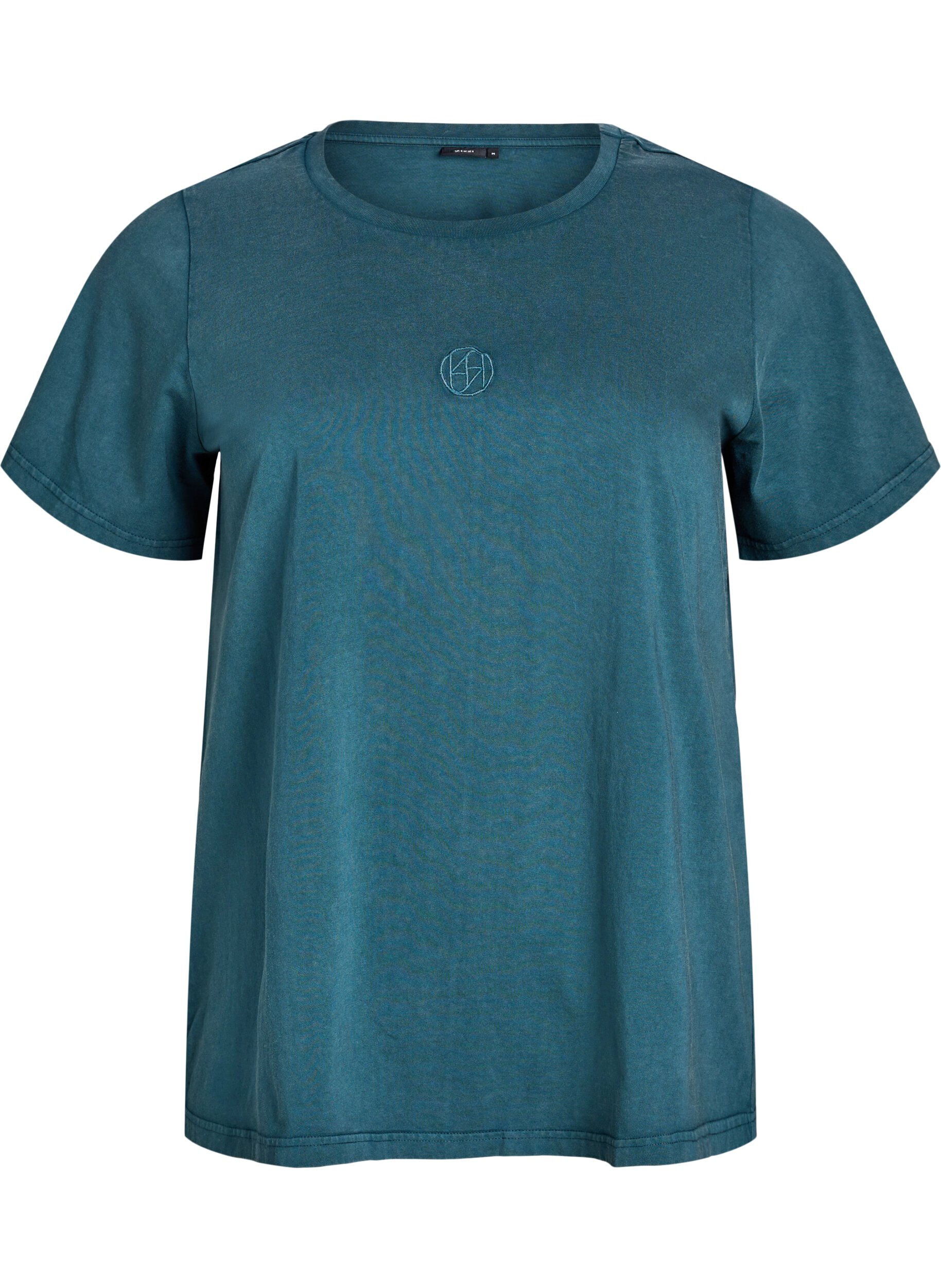 T-shirt in organic cotton with a washed look