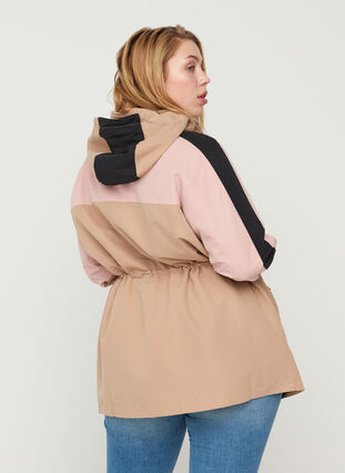 Jacket with hood and pockets, Stucco Comb, Model image number 1