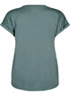 Short sleeve cotton blend T-shirt, Green, Packshot image number 1