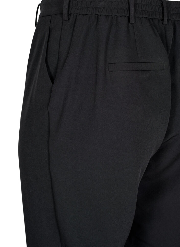 Trousers with pockets and straight leg, Black, Packshot image number 3