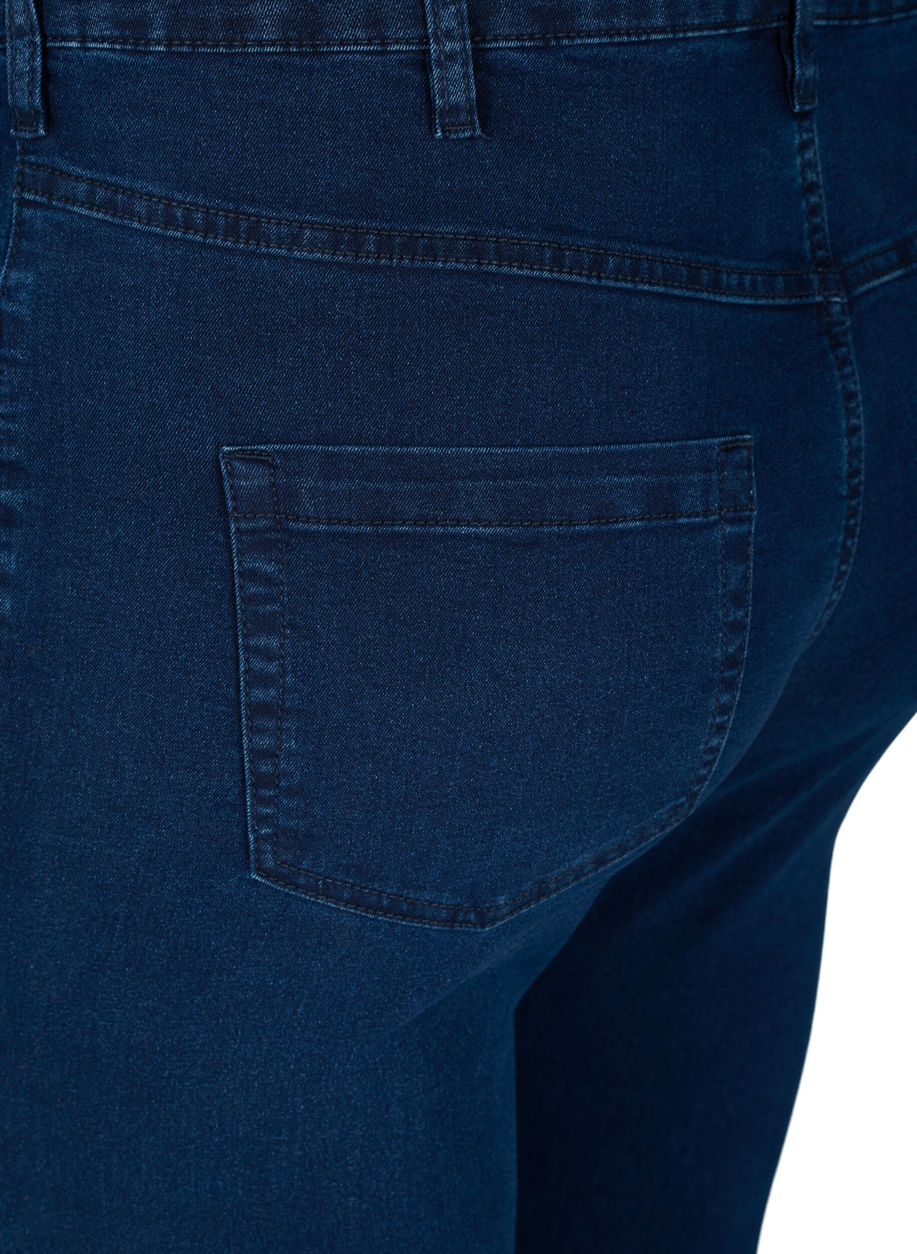 Zizzifashion High-waisted super slim Amy jeans , Blue, Packshot image number 3