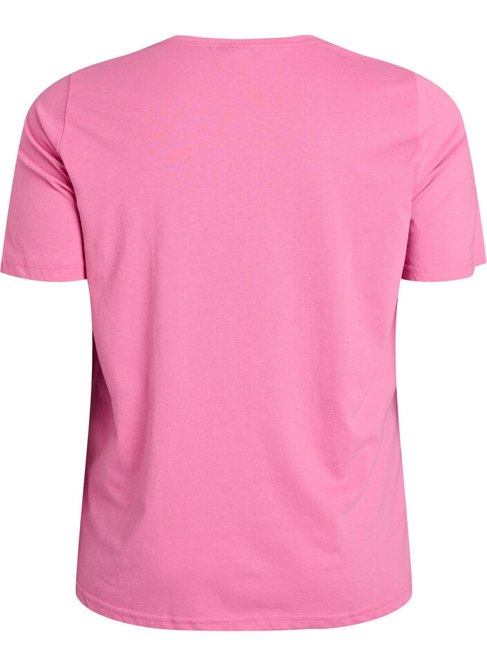 T-shirt with motif, Pink, Packshot image number 1