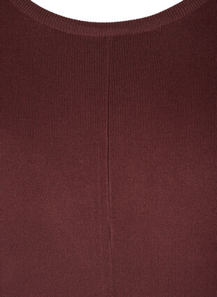 Knitted jumper with round neckline, Bitter Chocolate, Packshot image number 2