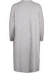Long knitted cardigan with pockets, Light Grey Melange, Packshot image number 1