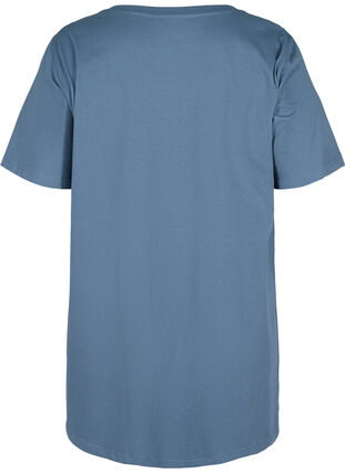 Long short-sleeved t-shirt in cotton , Bering Sea, Packshot image number 1