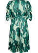Short-sleeved party dress with tie belt, Green, Packshot image number 1