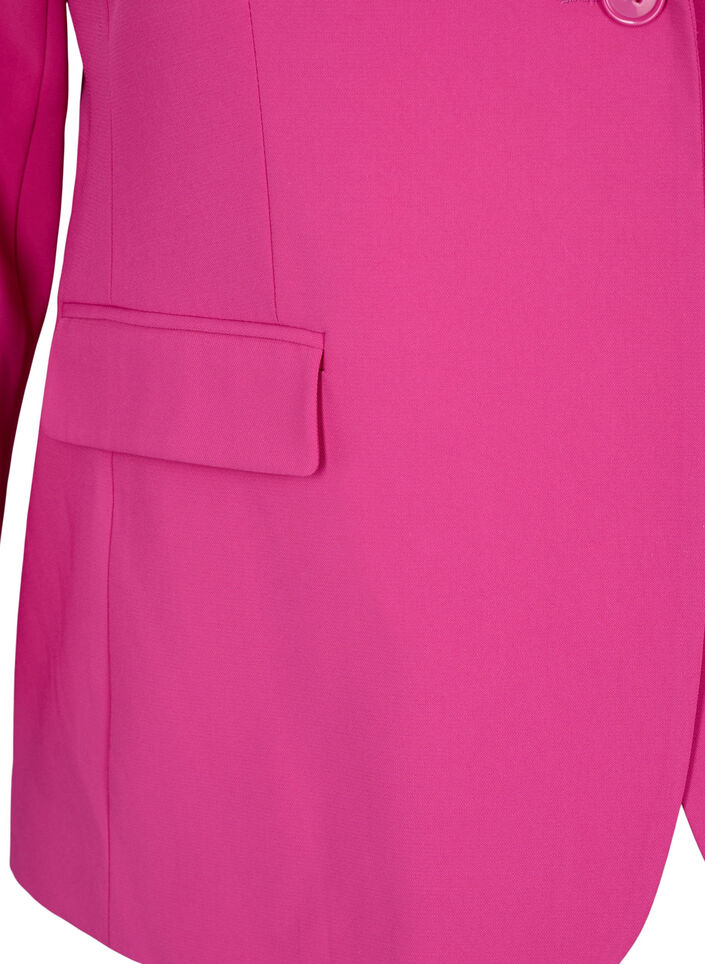 Classic blazer with pockets, Festival Fuchsia, Packshot image number 3