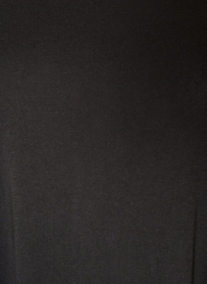 Nightgown in organic cotton with ruffle sleeves, Black, Packshot image number 2