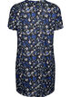 FLASH - Floral print dress with short sleeves, Black Blue Green AOP, Packshot image number 1