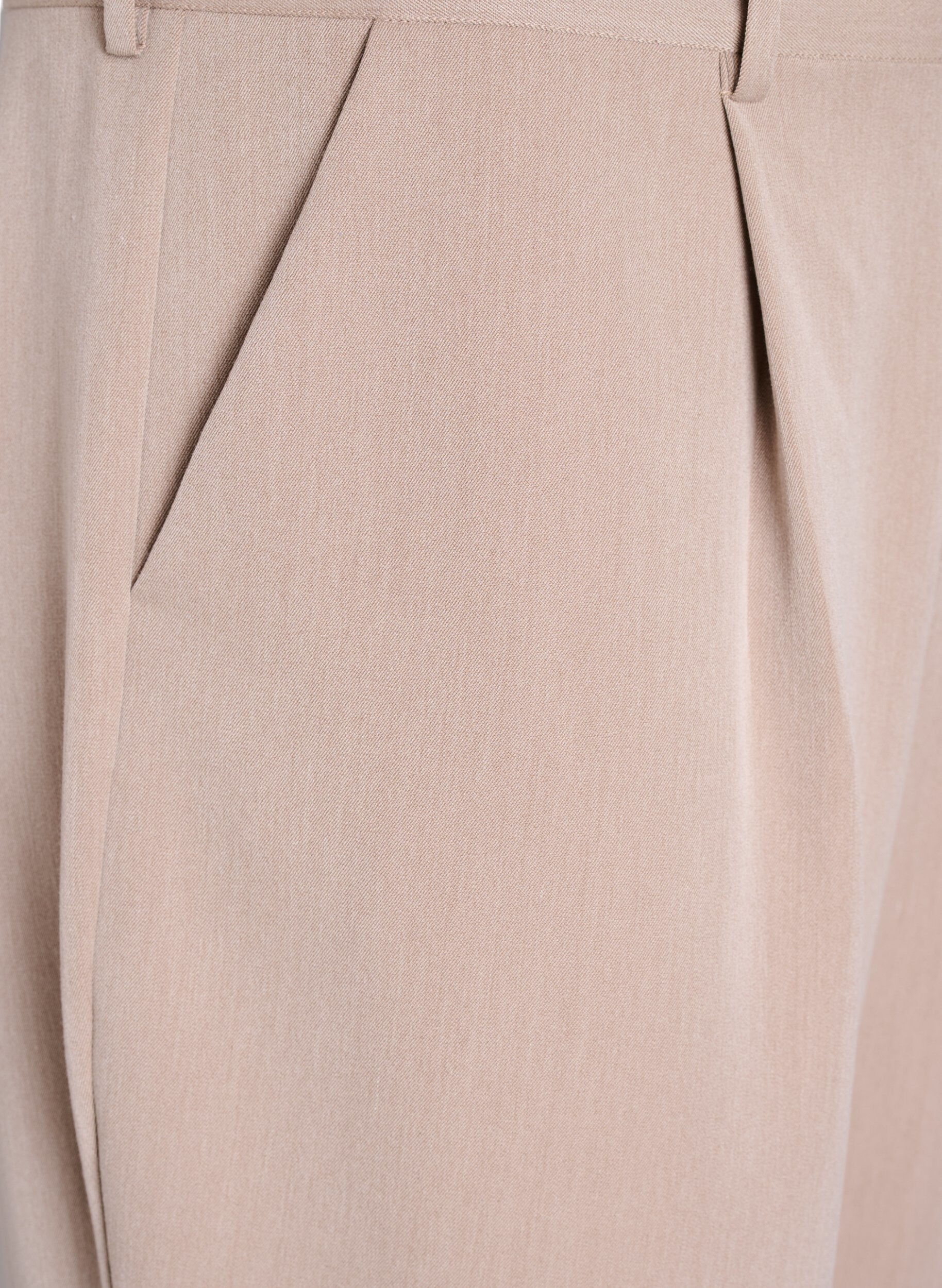 Zizzifashion High-waisted tailored trousers with straight legs, Brown, Packshot image number 2