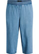 Lyocell culotte trousers with wide legs and denim look, Light Blue, Packshot image number 0