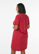 Short-sleeved nightgown in organic cotton, Red, Model image number 2