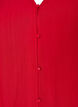 Loose tunic with crinkled texture and ruffle hem, Red, Packshot image number 2