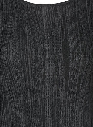 Long-sleeved knitted dress, Dark Grey Melange, Packshot image number 2