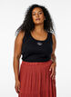 Fitted top with motif, Black, Model image number 0