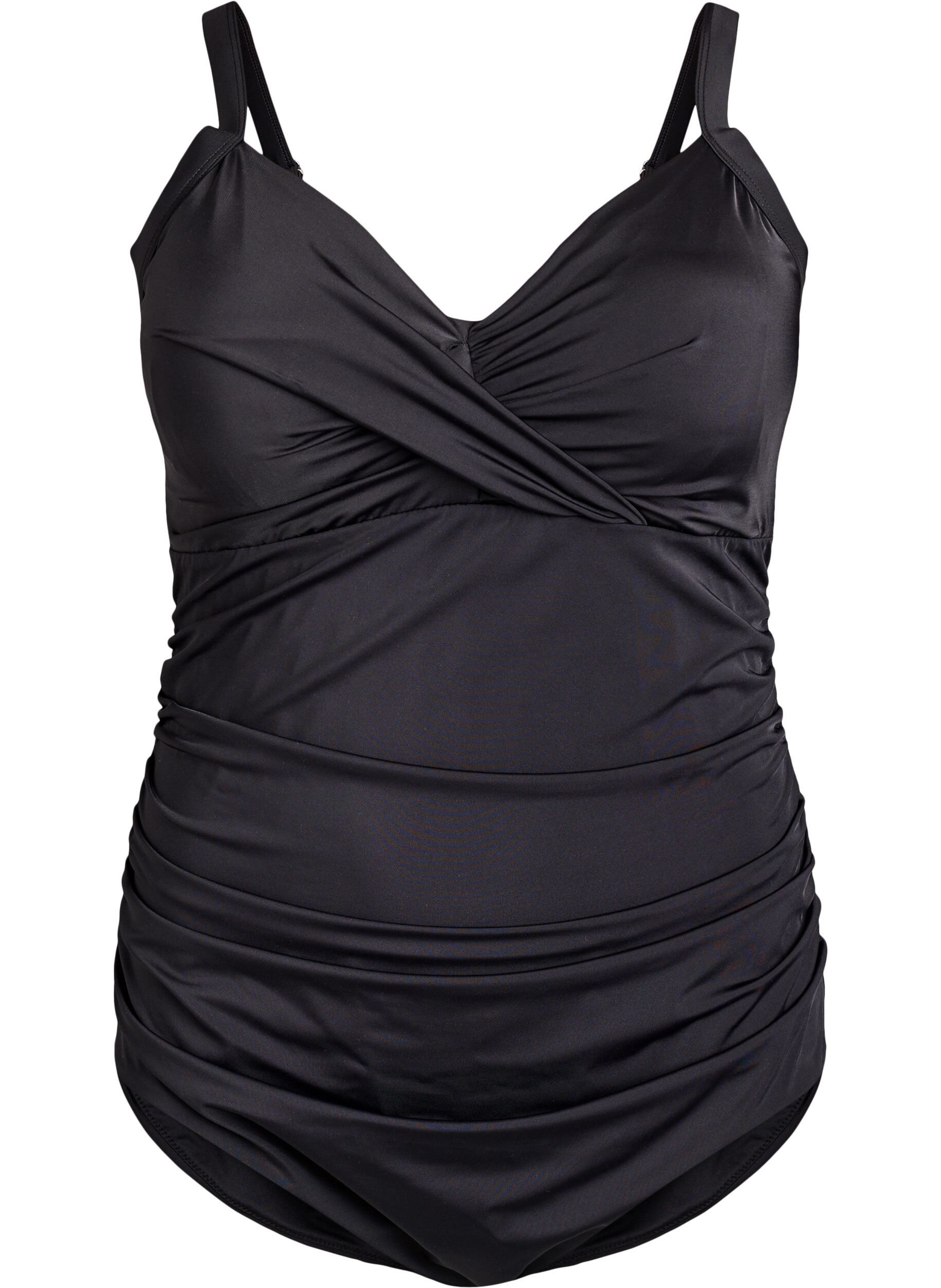 Swimsuit with underwire and ruched effect