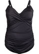 Swimsuit with underwire and ruched effect, Black, Packshot image number 0