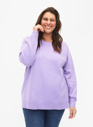 Long-sleeved pullover with round neck	, Bougainvillea Mel., Model image number 2