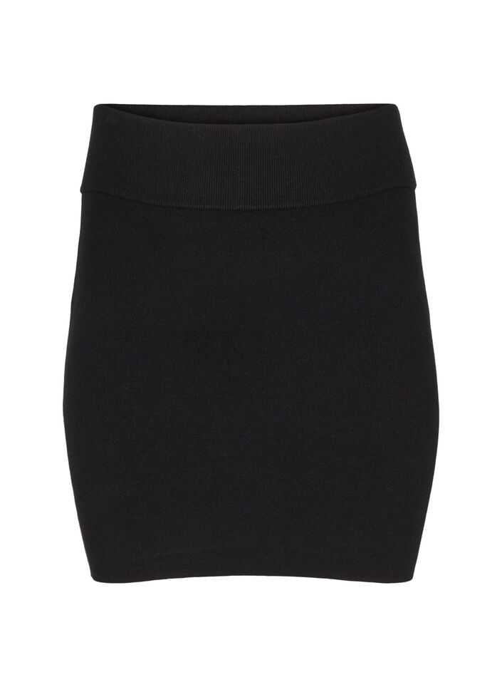 Knitted skirt, Black, Packshot image number 0