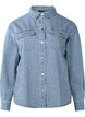 Striped denim shirt with chest pockets, Light B.Denim Stripe, Packshot image number 0