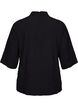 Top with high neckline and 3/4 sleeves, Black, Packshot image number 1