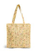 Shopping bag with zipper, Yellow, Packshot image number 0