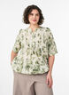 Blouse with print and 1/2 sleeves, Green, Model image number 0