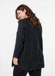 Long knitted blouse with ball buttons, Dark Grey, Model image number 2