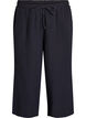 Culotte trousers with a high waist, Black, Packshot image number 0
