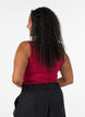Solid color basic top in cotton, Red, Model image number 2