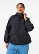 Lightweight hooded jacket with pockets, Black, Model image number 0