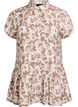 Leopard print tunic with short sleeves, White, Packshot image number 0