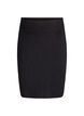 Short knit skirt with a wide waistband, Black, Packshot image number 0