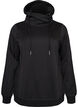 Sweatshirt with high collar and pockets, Black, Packshot image number 0