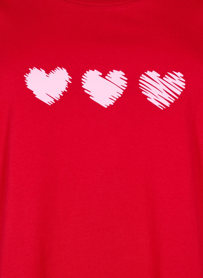 Cotton T-shirt with motif, Salsa w. Hearts, Packshot image number 2