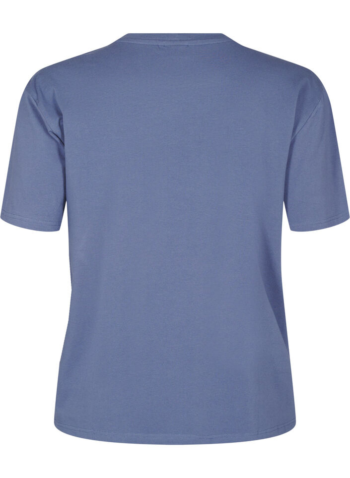 Sporty T-shirt in organic cotton, , Packshot image number 1